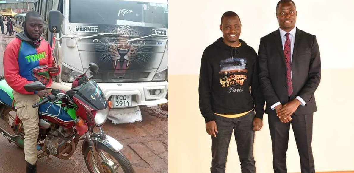 Tony Marubu : Ndindi Nyoro nominates bodaboda rider as MCA