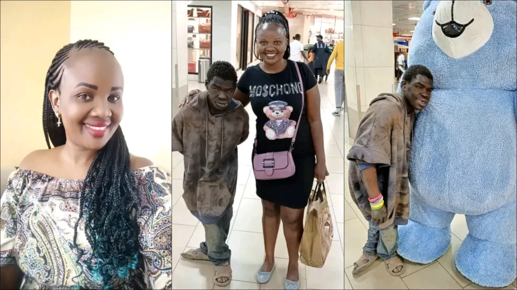 Carolyne onsongo a kind hearted woman Carolyne Onsongo: Kind-hearted lady helps disabled chokoraa get supermarket Experience