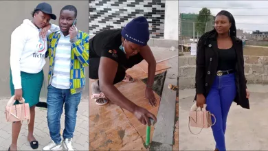 The story of Joyce Awino is a cocktail of of resilience and determination. The 22-year old lady has worked against all odds to shine in the male-dominated building sector. Immediately after her completing her secondary school education in 2019, it became apparent that she would not join higher institution of learning. With a D+ in KCSE and a poverty-stricken background, her education life came to an end. Unaware of her fate, Awino travelled to Nairobi to stay with her older brother.It is while there that she met her boyfriend Sylvester Otongo who then taught her how to fit tiles. While speaking speaking to Public News, Awino revealed that her dream was to be an engineer or a technician. "I always wanted to be an engineer, electrician, a plumber... something technical. My parents kept on telling me that they'll take me to school until I lost hope. But I am glad that I am now an expert in tiles fitting," Awino said. It took Awino just two months just two months to master the skill. After the schooling, she began with her boyfriend, carrying between Ksh. 600 and Ksh.1000 per day. Awino praised Otongo for being exceptional and selfless. "Otongo is not like other boyfriends. When I requested him to teach me I thought he would refuse but he was more than willing to." No Gain Without Pain At first, Awino used to feel a lot of back pain after working but she soon got used to it. She also decried clients who do not pay their money on time. "Sometimes people do not realize how hard we work. You will find someone staying for so long without paying dues." Awino and Otongo now run a tiles -fitting called Fieldspar tiles installer centre. They charges KSh 300 for plain tiles per square foot and KSh 450 per square foot for patterned tiles. The companies has over 23 people and travel across the country to deliver the services.