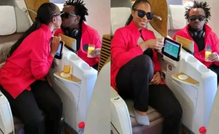 Couple goals! Musician Kevin Bahati and his wife Diana Marua dazzle in matching outfits as he takes her out on vacation. Bahati said he took the step after Diana complained that he didn't post her on social media on International Women's Day. "My Queen complained that I didn't treat her on Women's DayðŸ¤©Guess Our Next Destination?" Bahati posed.