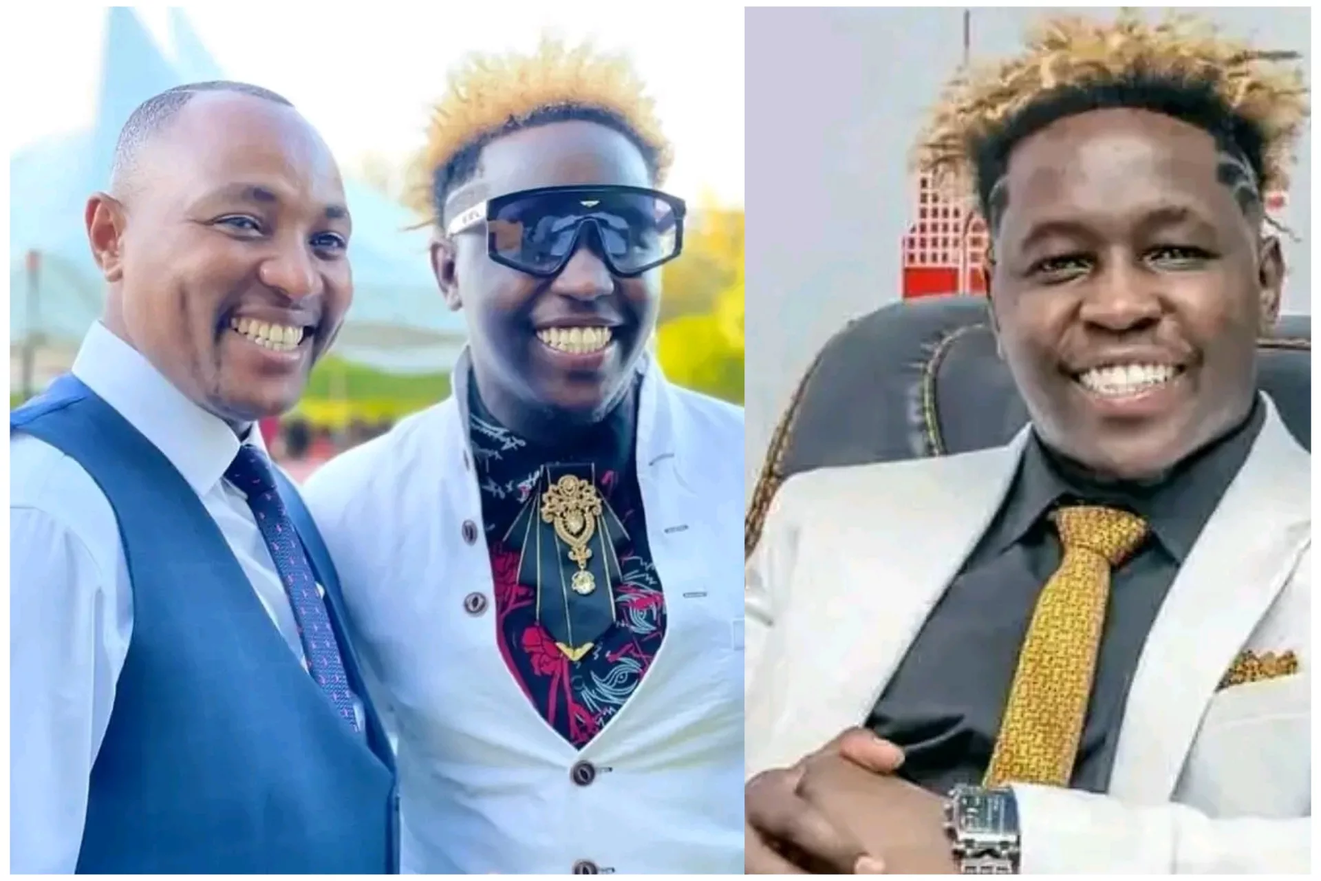 Popular Kikuyu based preacher Muthee Kiengei has finally broken silence about the mysterious death of 23-years old interior design Jeff Mwathi that happened in DJ Fatxo's house. Muthee Kiengei expressed how deeply sorry he felt about Jeff Mwathi's mother. If social media is anything to go by, Kiengei and the Mugithi singer were close friends. The duo posed for photos on several occasions. In one of a beautiful photos they shared on social, the two had visited a construction project. DJ Fatxo also visited Muthee Kiengei, when he was serving in Independent Pentecostal Church of Africa ( IPCEA) and the preacher anointed him. However, it seems Kiengei has already ended his friendship with DJ Following his linking to Jeff Mwathi's demise. In one of his recent preaching, Kenyans predicted that he was speaking about Dj Fatxo - Jeff Mwathi Controversy. "Do not allow your problems make people to misuse you. It is better to sleep in rags with peace. It is better to use milking jelly and smell like udders than placing your heart on plate for people to eat." Kiengei preached. Kiengei felt sorry for Jeff's mother, and pleaded with congregants to be vigilant. "Our son has us for good. His mother has been left in deep pain just because of job invitation. Remember people put you into temptation with what you love most." He added. The preacher is currently serving in Fellowship of Compassion Ministries International Church. A photo that was captured on Sunday showed over 50 cars parked out the church. The tent could not hold the huge numbersof congregants, prompting a section to stay outside. Kiengei however noted that they are on the process of expandeding the tent.