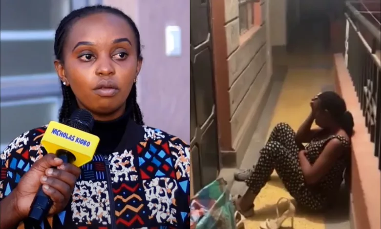 A week ago, Wangari became an internet sensation after a video she was captured crying infront of her boyfriend's house went viral. In the video, Wangari who had just arrived, to visit her boyfriend, Kevo was seen sobbing uncontrollably. While speaking to Youtuber Nicholas Kioko, the 23 year old lady said she visited her boyfriend unannounced because the following day was his birthday. Her mother packaged some few items in a sack, to take to her 'son in law'. Wangari was planning to spend some few days at her boyfriend's house. Wangari arrived late in the evening only to meet the shock of her life. She met high heels at the door, a clear indication that Kevo was having a steamy session with another girl. Filled with emotions, Wangari broke into tears. Efforts to knock the door did not bore fruits, as Kevo could not stand the shame and embarrassment. It was already getting late and Wangari had nowhere to go. Obidan who was recording the who scene offered her place to spend the night. He later hosted her for few days after getting permission from his girlfriend. According to Wangari, she did not have issue making an impromptu visit to a boyfriend she had dated for five years. "We have known each other for 5 years. We have been a long distance relationship. Our love should have been strong." After the video went viral, Kevo block all her numbers. Any time she tries calling using a new number he hangs up claiming that she embarrassed him and that he has been forced to move to a new apartment. Though she ended the relationship, Wangari is worried because her important academic documents are in Kevo's house. She is afraid that he may may refuse to give them back. Obidan however vowed to help her get the documents. He has already reported the case to the police. Obidan further advised men to avoid cheating and put their partners through unbearable pain. According to him, men should rather be open to their fiancees.