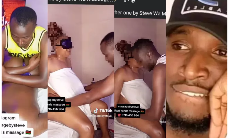 A young Kenyan man identified as Steve Collins Kariuki alias Steve Massage, has gained popularity on TikTok for massaging women in their birthday suits.In the several Videos he has shared on his TikTok page, he is seen expertly kneading clients at his massage parlour along TRM Drive in Kasarani, Nairobi. According to health experts like Mayo Clinic, massage goes a long way into increasing relaxation, improving the working of the immune system and helping reduce stress. While speaking in an interview with TUKO.co.ke, the masseur disclosed that he had always been passionate about massage. “I was doing it for friends as a hobby, then I went to school and started doing it as a business in 2018.” Steve, who only massages female clients, admitted that his business initially struggled, but he found his footing. “It was initially hard for clients to trust me, but we built a rapport, and things picked up.” Steve Massage does not dish his flock One of the netizens' most constantly asked questions was whether Steve feels tempted when massaging fully unclothed clients. He responded by saying: “I am not tempted because I am not used to it. I trained my mind.” The businessman admitted that some clients get stimulated during their sessions, but he finds a way to handle them. “90% of my clients know it is just business, but around 10% will want a happy ending. I talk them out of it, explaining that it is a normal reaction brought about by the massage.” Steve listed some of his services ranging from KSh 3,000 to KSh 20,000 while disclosing that he also does house calls. “A Swedish massage is KSh 3,000, while I charge KSh 5,000 and KSh 6,000 for sensual and hot stone massages. Booking me for an entire day costs KSh 20,000, including massage and company.” While massaging unclothed clients is new to Kenya, it is popular in other parts of the world. Steve explained why he opted for it, saying: “It helps clients free, appreciate themselves and love their bodies,” Steve concluded by encouraging young people struggling to find employment. “When I started doing massage, I didn’t know what path to take or if it would pay my bills. Whatever they are thinking of doing, do it.”