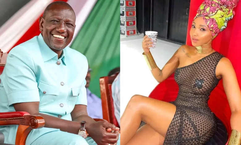 Huddah Monroe underates President William Ruto