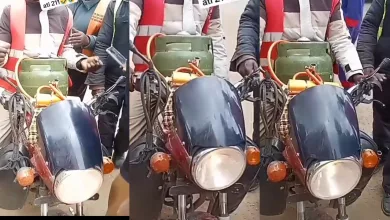 "Hustler Tawala," Shock as Man uses LPG cylinder to fuel his motorbike