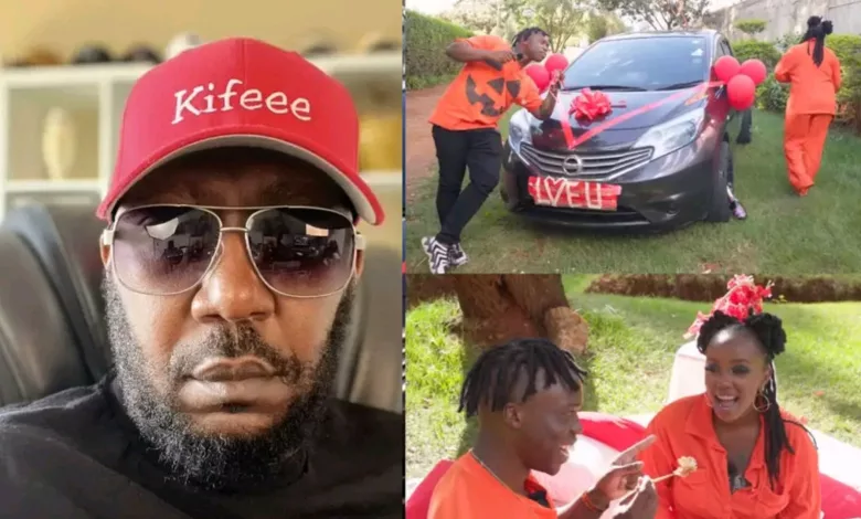 Andrew Kibe attack Flaqo for gifting Keranta a car