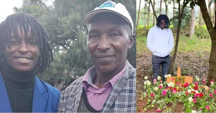 On Monday evening, popular Kenyan Comedian Vincent Mutwiri alias Vinnie Baite took to social media to mourn the unexpected death of his father.