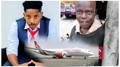 Eric Omondi Helps Young Man Who Saved JKIA Board a Plane