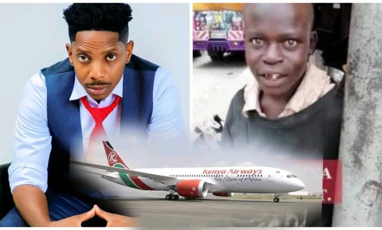 Eric Omondi Helps Young Man Who Saved JKIA Board a Plane